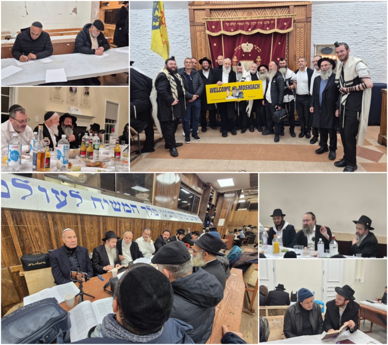 כך התמימים ב-770 לומדים: תיעוד מהזאל הגדול וחצר בית חיינו